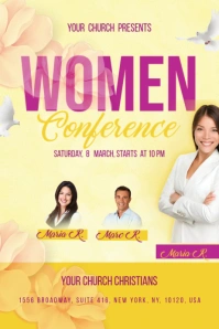 Women's Day Banner 4' × 6' template