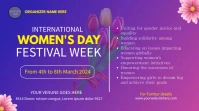 women's day Publicación de Twitter template
