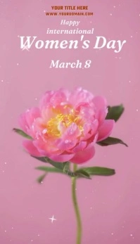 Women's day Business Card template