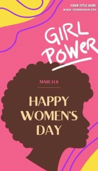 Women's day นามบัตร template