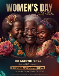 Women's day Volantino (US Letter) template