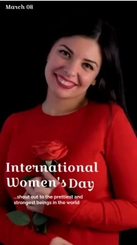 Women's Day Display digitale (9:16) template