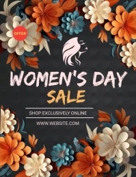 women's day Volante (Carta US) template