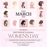WOMEN'S DAY EVENT FLYER AD TEMPLATE Quadrat (1:1)
