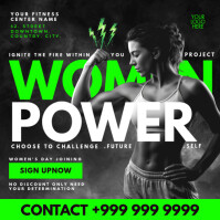 Women's Day Fitness Offer 2025 Template Instagram na Post