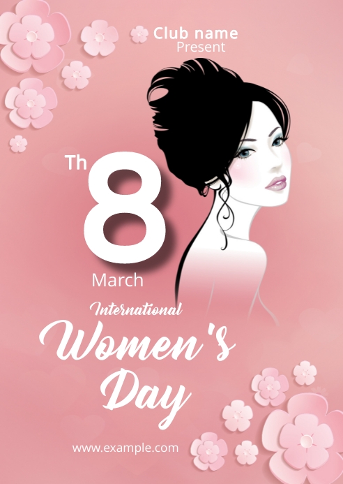 Women's Day Flyer A6 template