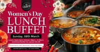 Women's Day Lunch Buffet 2026 Template Facebook Shared Image