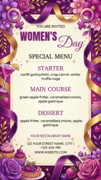 Women's Day Menu Instagram Story Indaba yaku-Instagram template