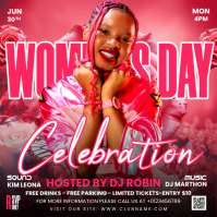 Women's day Night Party Vierkant (1:1) template