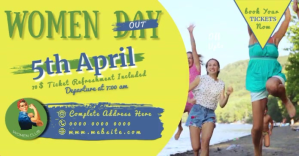 WOMEN'S DAY OUT ADVERT VIDEO TEMPLATE ภาพที่แชร์บน Facebook