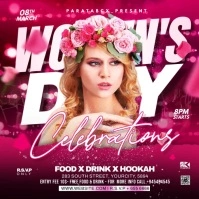Women's day party celebration Square (1:1) template