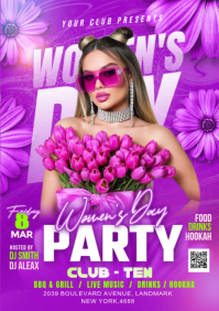 Women's Day Party A4 template