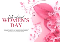 Women's Day Poster Postal template