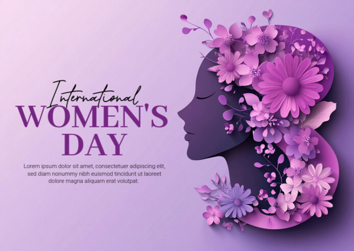 Women's Day Poster Poskaart template