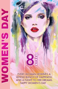 Women's Day Poster Tabloid template