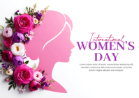 Women's Day Poster Template Postcard