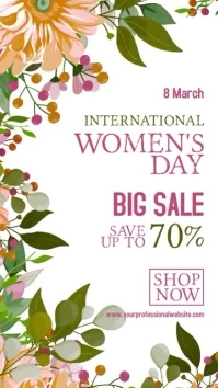 Women's Day Sale Ad Instagram Story template