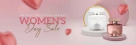 women's day sale แบนเนอร์ 2' × 6' template