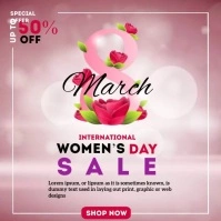 Women's Day Sale Square (1:1) template