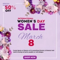 Women's Day Sale Quadrato (1:1) template