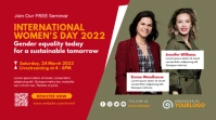 women's day seminar webinar conference Presentation (16:9) template