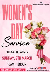 Women's Day Service A3 template