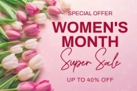 Women's  Day Special Offer Плакат template