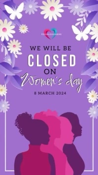 women's day STORE SALE CLOSED TEMPLATE Instagram Story