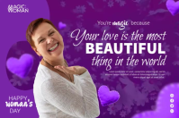 Women's Day Video Banner Poster template