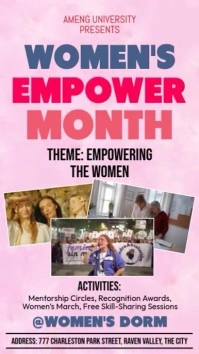 Women's Empower Month Event Instagram Story template