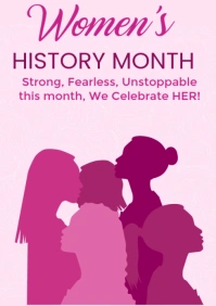 Women's History Month A4 template