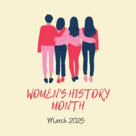 Women's history month Instagram post template