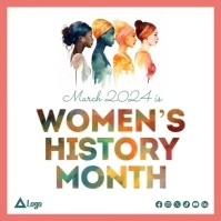 Women's history month instagram video template