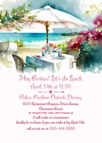 Women's Luncheon Invitation A6 template