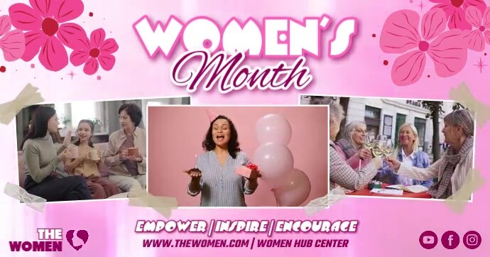 Women's Month Banner Ibinahaging Larawan sa Facebook template