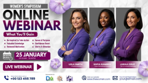 Women's Online Webinar Gambar Mini YouTube template