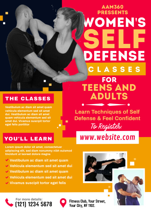 Women S Self Defense Classes Flyer Template Postermywall Women S Self Defense Classes Flyer Template Postermywall