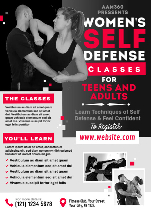 Women S Self Defense Flyer Template Postermywall Women S Self Defense Flyer Template Postermywall