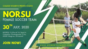 Women's Soccer Team Tryouts Facebook Cover Vi Facebook-covervideo (16:9) template