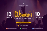 women's sunday Label template