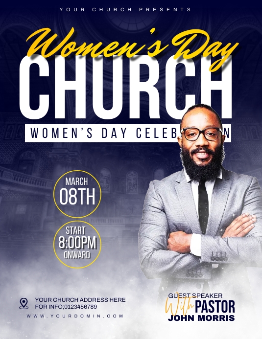 Women’s day church flyer Template | PosterMyWall