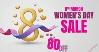 Women’s Day Sale auf Facebook geteiltes Bild template