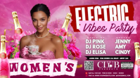 Women’s Electric Vibes Party Night YouTube Thumbnail template
