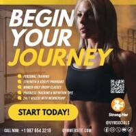 Women’s Fitness Program Gym Promotion Flyer Instagram Post Template