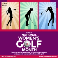 Women’s Golf Month Instagram Post template