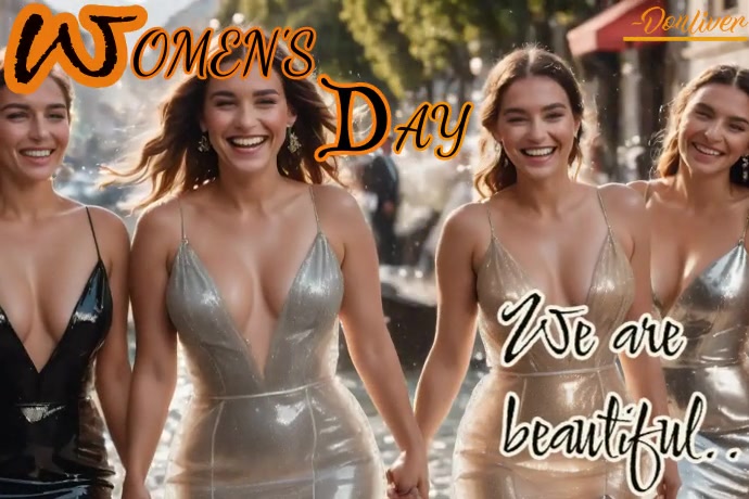 women's big day Poster template