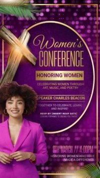 Women's Church Event Instagram Story template