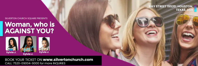 WOMEN'S CONFERENCE CHURCH BANNER template