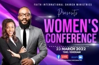women's conference Etiqueta template