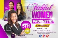 Women's conference flyer Label template